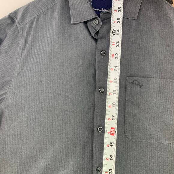Tommy Bahama Gray Casual Long Sleeve Button Down Shirt Size S - Picture 7 of 12